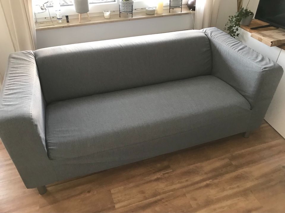 Couch 2er Sofa Klippan Ikea grau 180cm in Künzelsau