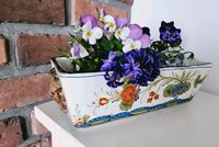 Vintage Larucci Italien Keramik Blumenkasten Hessen - Bürstadt Vorschau