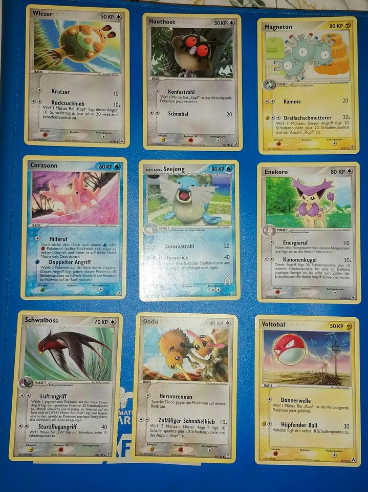 Pokemon Karten 2003 - 2006 ex Sandsturm-/Deoxys - Feuerrot etc. in Schillingsfürst