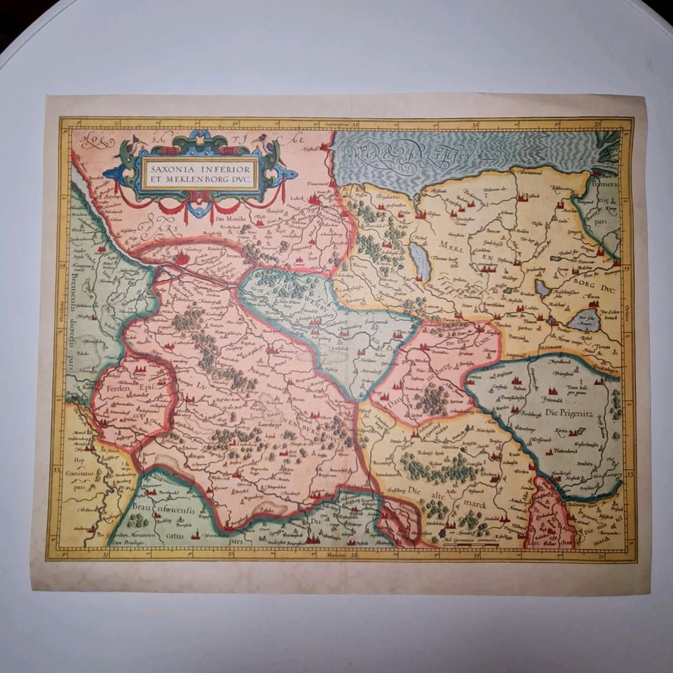 5x Echte Kupferstich Landkarten ( NACHDRUCKE ) ca. 42x35 cm VP in Recklinghausen