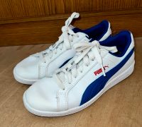 Weiß/blaue Puma Sneaker Sportschuhe gut, Gr. 36, 22,5 cm Bayern - Stadtbergen Vorschau