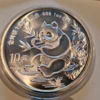 China 10 Yuan 1991 Panda Silber Coin 999 Silver 1 Oz Münze Nordrhein-Westfalen - Weeze Vorschau