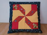 Patchwork Kissen ca 35 x 35 cm, handgenäht, neu Schleswig-Holstein - Schwentinental Vorschau