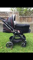 Teutonia Kinderwagen Cosmo Modell 2013 schwarz rot weiß kariert Nordrhein-Westfalen - Hiddenhausen Vorschau