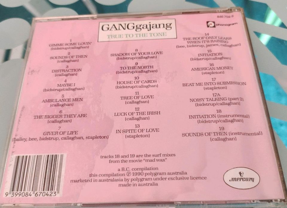 GANGajang "True to the tone" CD 1990 in Leverkusen