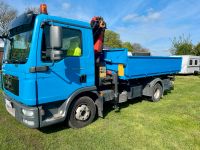 Lkw MAN - TGL 12.250 gebraucht mit Kran 3Seiten Kipper 4 X 2 BB Nordrhein-Westfalen - Herten Vorschau