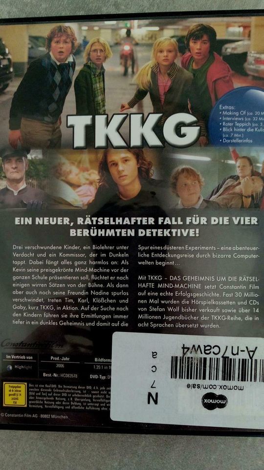 DVD TKKG das Geheimnis um die rätselhafte Mind-Machine in Rühen