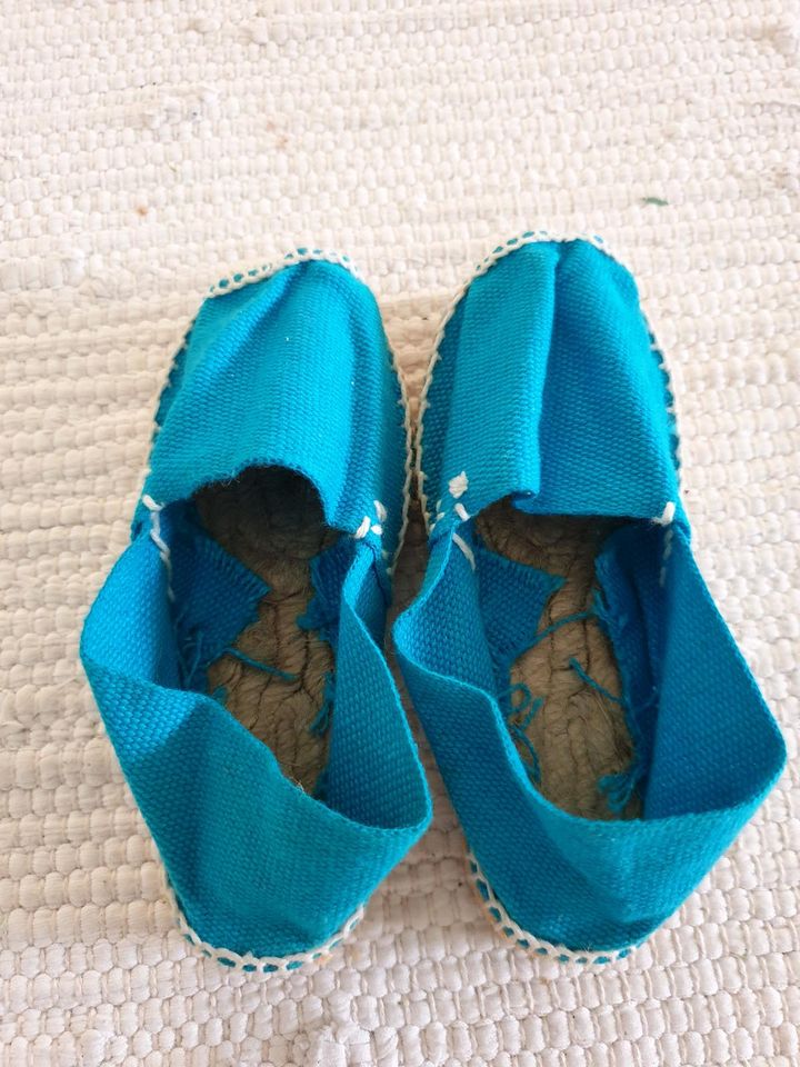 Espadrilles von Cousu Main blau Gr. 22 in Saarbrücken