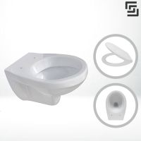 Hänge WC | Wand | Toilette Weiß | Keramik | Universal / Hänge WC / Softclose / Duroplast / Keramik Toilette / weiß Duisburg - Duisburg-Mitte Vorschau