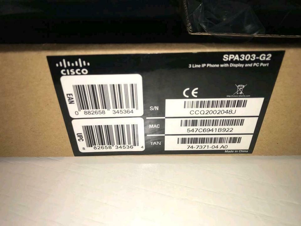 2 St. Cisco IP Telefon SPA 303 Tischtelefon VOIP IP Phone NEU OVP in Wölfersheim