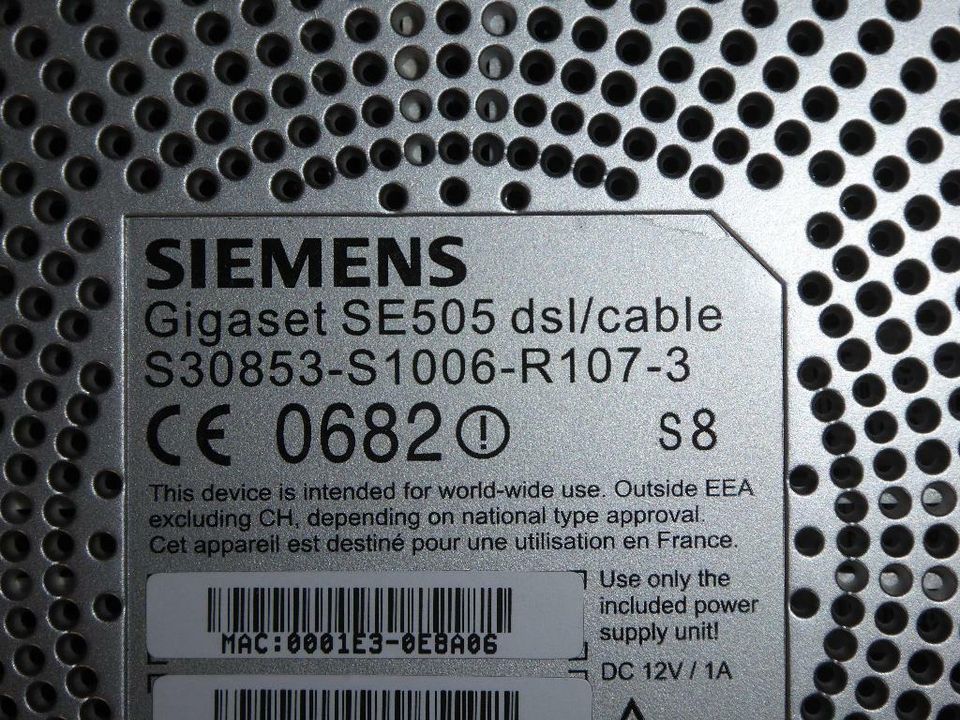 Siemens Gigaset SE505 DSL Wireless LAN Router - NEUWERTIG in Königsdorf