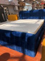 Boxspringbett Bett "Berki" Bettkasten Chesterfield blau samt Neustadt - Hohentor Vorschau