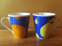 Kaffee-Tasse Tee Obst Orange Lemon blau orange G. Wurm KG Köln Sachsen - Schkeuditz Vorschau