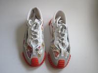 Sneaker weiß bunt orange mit Schuh Muster Gr. 40 so gut wie neu Hessen - Fulda Vorschau