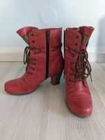 Mustang Stiefeletten Stiefel rot Größe 39 Schuhe Herbstschuhe red Bayern - Lichtenfels Vorschau