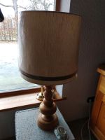 Tischleuchte Stehlampe Leselampe Holz Schirm creme retro Bayern - Salzweg Vorschau