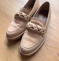 Flache Bootsschuhe Loafer Leder beige Creme von tamaris Größe 39 Baden-Württemberg - Güglingen Vorschau