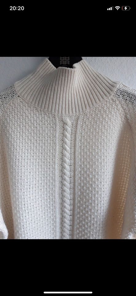 Pullover 100% Wolle FFC creme-weiß Größe S in Bremen