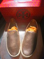 Tory Burch Leder slip on Sneakers loafers Gold Düsseldorf - Eller Vorschau