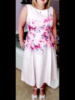 Vera Mont festliches Kleid Größe 42 rosa Blumen Thüringen - Zöllnitz Vorschau