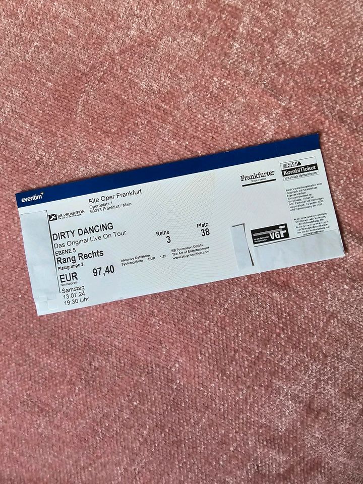 Ticket Dirty Dancing Alte Oper Frankfurt 13.07.2024 in Frankfurt am Main
