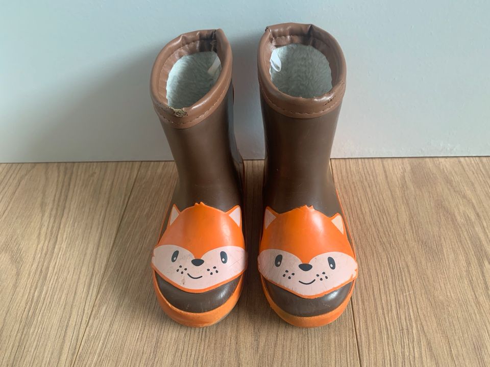 Gefütterte Gummistiefel mit Fuchs-Motiv von Maximo in Gr. 23 in Leipzig