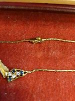 SCHÖNE 333er Damengoldkette mit echten Steinen Nordrhein-Westfalen - Kerpen Vorschau