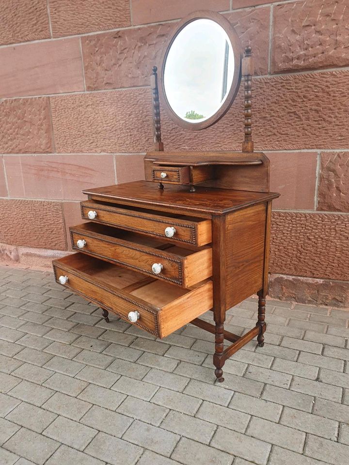 Kommode Jugendstil Schrank Antiquitäten Spiegelkommode  Antik in Zellingen