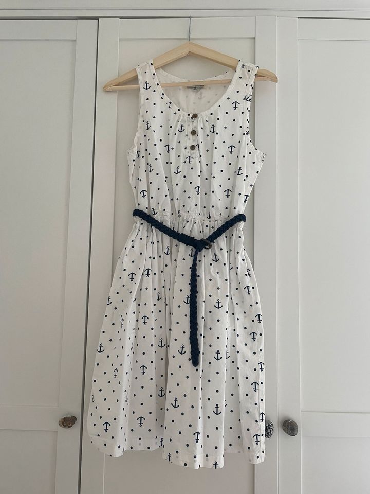 Weißes Kleid, Sommerkleid, blaue Punkte, Anker, Meer, Sommer, in Jena