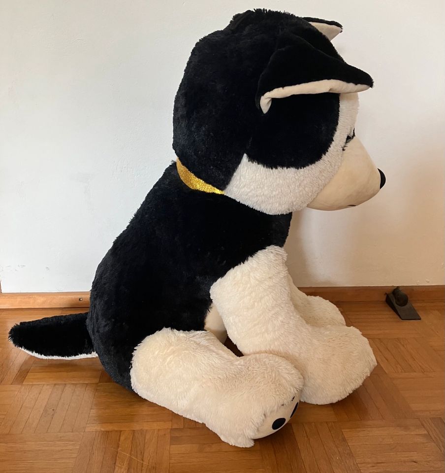 Hund Kuscheltier Husky groß 77cm in Meinersen