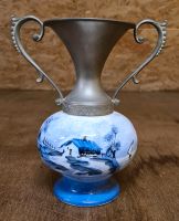 Vase, italienische Porzellanvase mit Zinn,  Handarbeit Niedersachsen - Bad Fallingbostel Vorschau