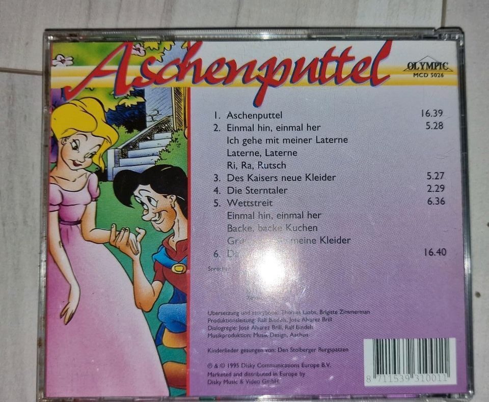 4 CDs Hörspiele, Märchen, Dornröschen, Aschenputtel... in Hochdorf-Assenheim