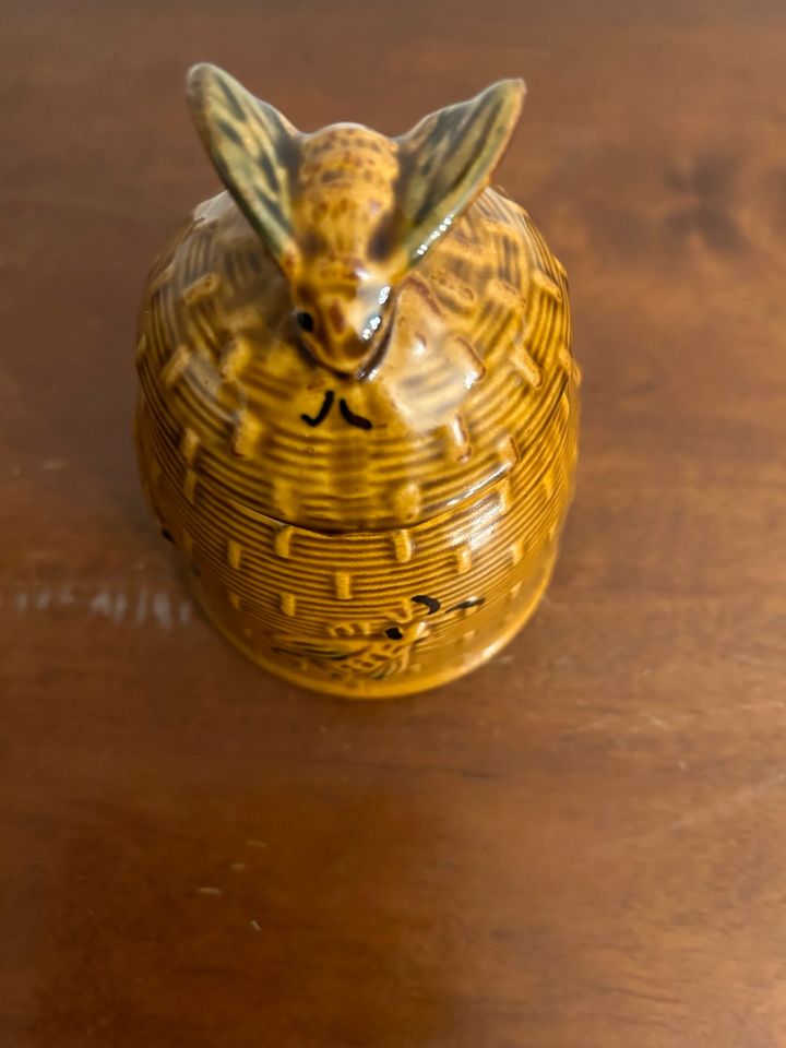 Honigtopf Honiggefäss Keramik verziert UNBENUTZT in München