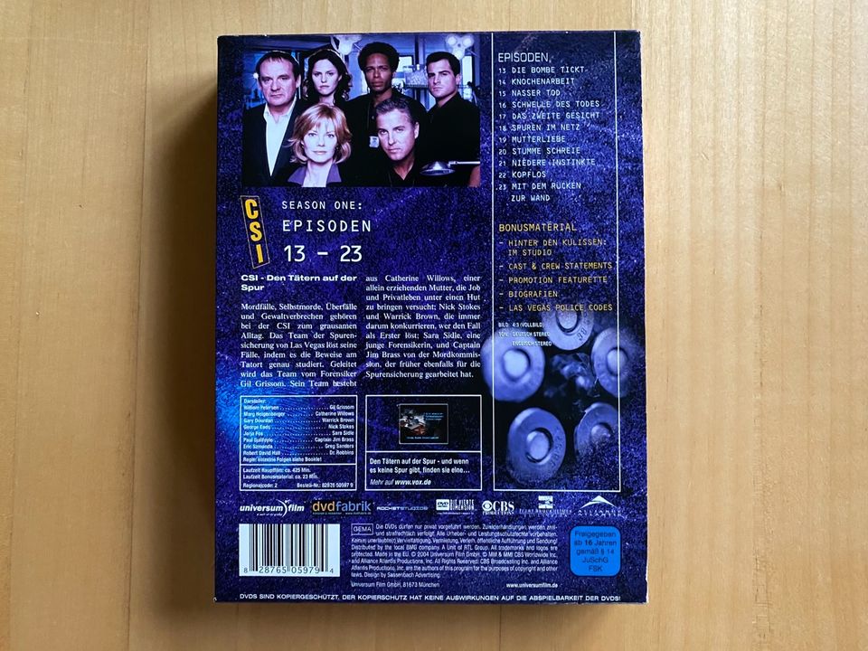 DVD: CSI - Den Tätern auf der Spur / Episoden 13-23 (= 3 DVDs) in Hamburg