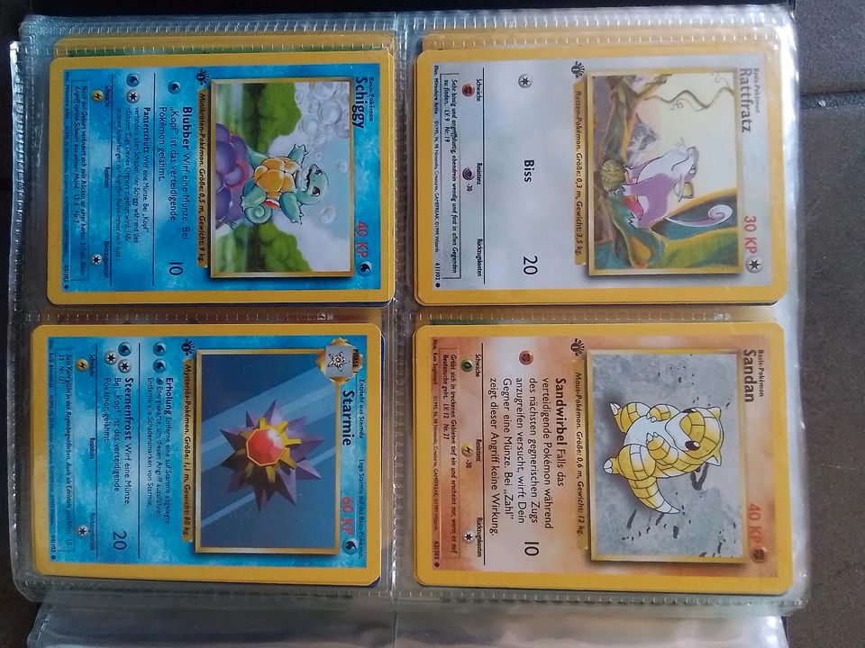 Pokemon Sammelkarten 1. Generation, 1.Edition von 1995/96/98 102 in Leverkusen