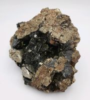 Pyrit auf Hämatit Stufe,  Elba Italien, 1585 g, Mineral Rheinland-Pfalz - Waldsee Vorschau