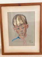 Portrait-Zeichnung/Kind//Holzrahmen, Glas/signiert/50x62 cm Berlin - Dahlem Vorschau