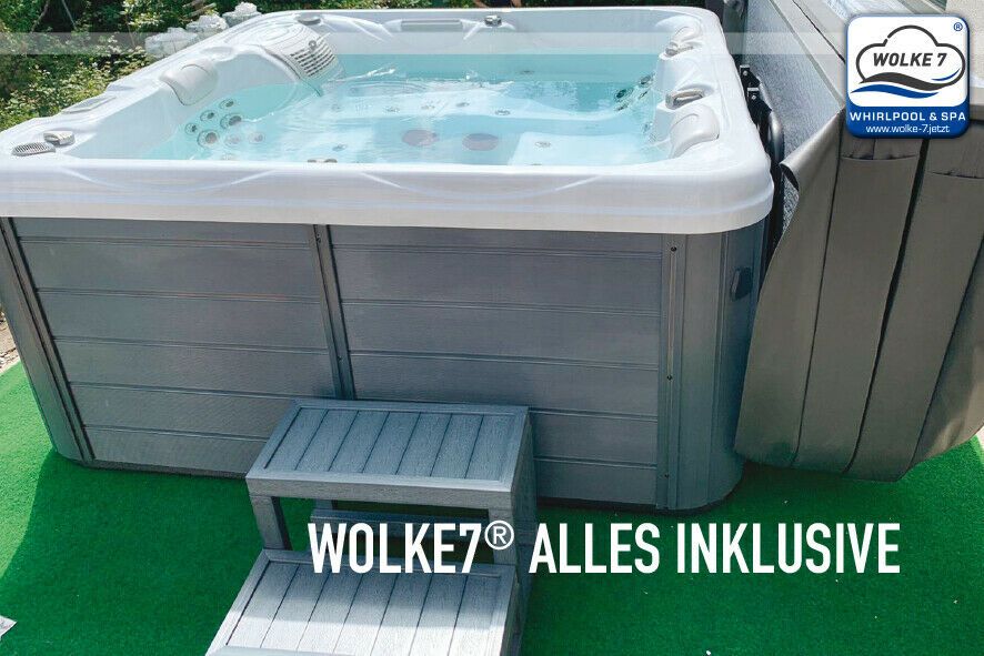 WOLKE7® Premium Outdoor Whirlpool Jacuzzi Spa 4 Personen in Rheine