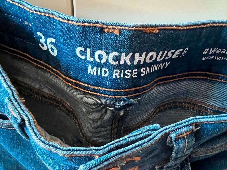 Clockhouse Jeanshosen Mid Rise Skinny Gr. 164 / 36 in Gelsenkirchen