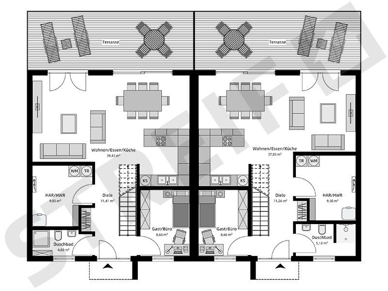 * 95 Jahre STREIF - Jubiläumshaus die DOPPELHAUSHÄLFTE -Stadthaus * in Dinslaken