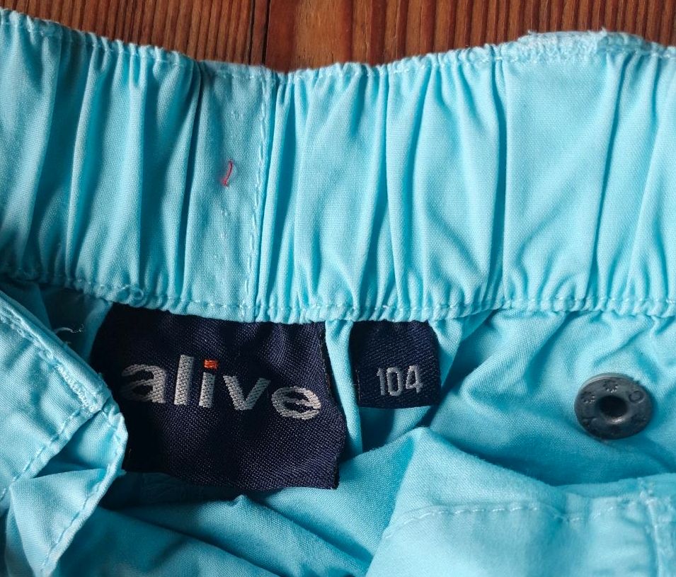 Lange Hose von Alive, Gr 104, Türkis, 100% Baumwolle in Lampertheim