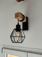 ‼️Wandleuchte 1-flammig Holz-Metall-Lampe mit Leuchtmittel‼️ Bayern - Dinkelsbuehl Vorschau