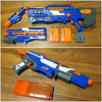 Nerf Elite Longshot + Alpha Trooper + 3 Magazine + 24 Darts Stuttgart - Degerloch Vorschau