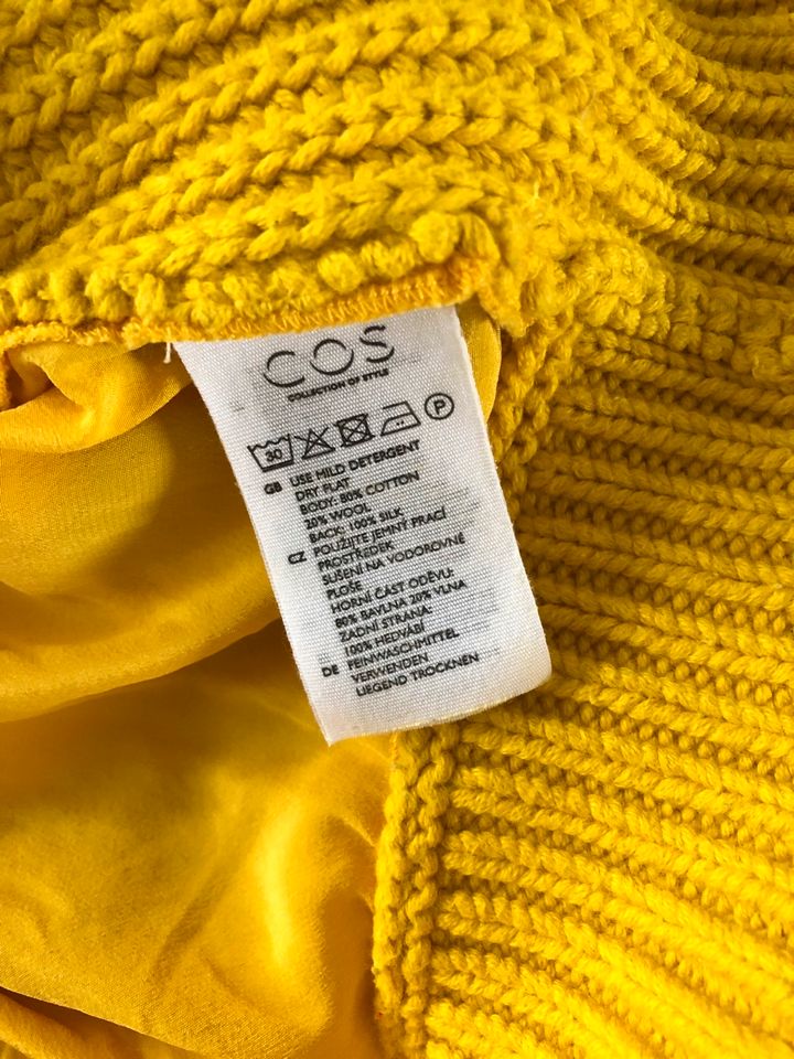 COS*PULLOVER*GELB*GROBSTRICK*WOLLE*SEIDE*XS*34*S*36* in Osnabrück