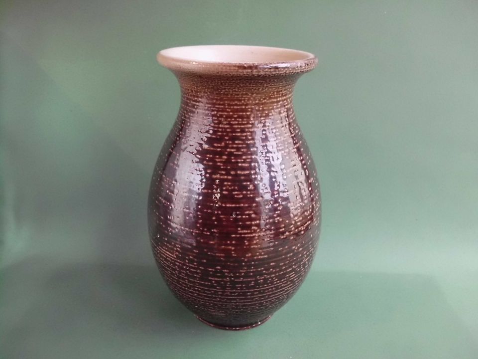 Studio Keramik Vase Wim Mühlendyck braun Mid Century 60 er in Hilchenbach