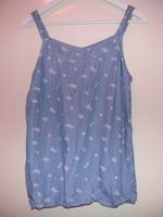 Top Shirt blau leichter Jeansstoff weiße Blumen edc 36 bzw. S Nürnberg (Mittelfr) - Mitte Vorschau