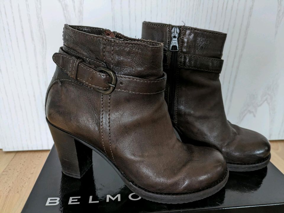 Stiefelette Belmondo 38 echt Leder in Weißenhorn