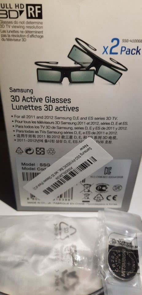 Samsung 3D Active Shutter Brillen für 3D Fernseher - 2er Pack in Bad Berneck i. Fichtelgebirge