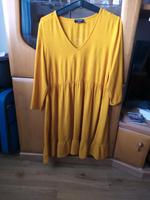 Damen Sommer langarm Kleid Größe 42 ockergelb Hessen - Maintal Vorschau
