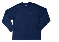 Carhartt Wip L/S T-Shirt Script Embroidery Gr. L Blau Streetwear Berlin - Charlottenburg Vorschau